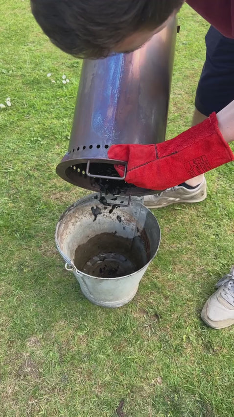 Making biochar in Biochar Kiln
